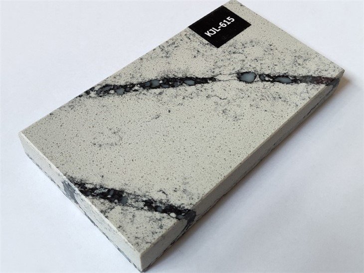 Marble look Quartz Stone Slab For Kitchen Countertops (3)