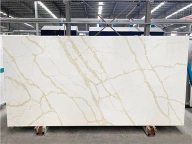 Calacatta Zlatá žilová žilová kremenná doska